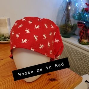 Scrub-hats Moose Me in Red